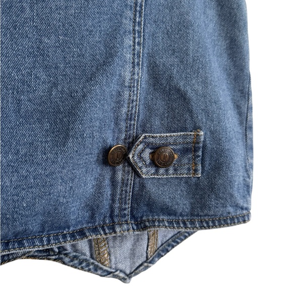 Vintage Solutions Original Denim Vest Western Americana Heart Patch Y2K Medium - Picture 6 of 10